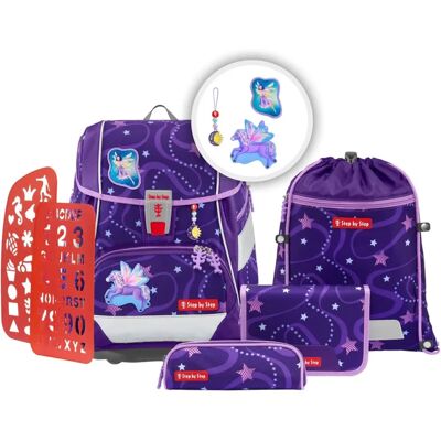 Step by Step - 2IN1 PLUS Schulranzen Set - Lila - 6-teilig - School Backpack Set Step by Step - 2IN1 PLUS Schulranzen Set - Lila - 6-teilig - School Backpack Set