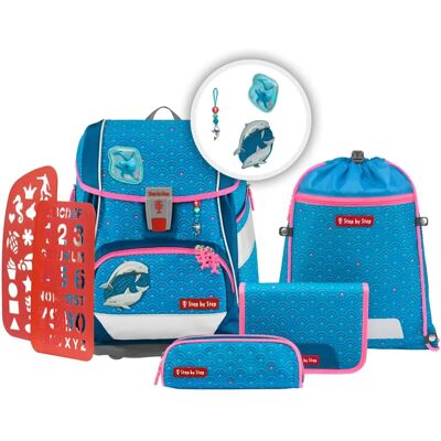 Step by Step Dolphin Pippa 2in1 Plus Schulranzen-Set 6-teilig Step by Step Dolphin Pippa 2in1 Plus Schulranzen-Set 6-teilig