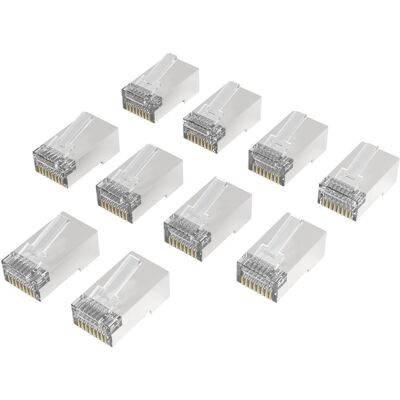 Hama Netzwerkstecker, CAT-6a, 10 Gbit/s, geschirmt, 10 Stück Hama Netzwerkstecker, CAT-6a, 10 Gbit/s, geschirmt, 10 Stück