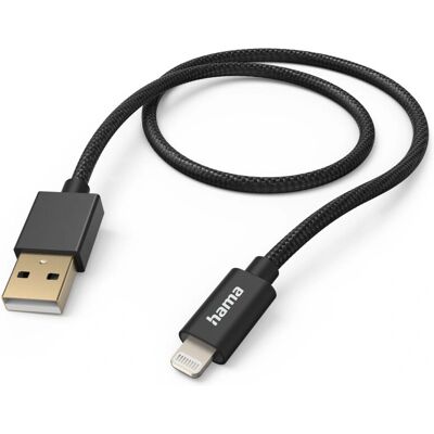 Hama Tkanina 1,5 M - Kabel USB - Czarny Hama Tkanina 1,5 M - Kabel USB - Czarny