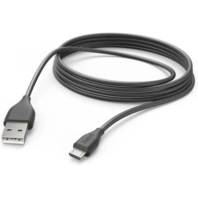 Hama 00201588 USB-kaapeli - Musta - 3m - USB 2.0 Micro-B Hama 00201588 USB-kaapeli - Musta - 3m - USB 2.0 Micro-B