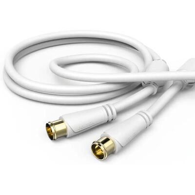 Hama 00205034 Koaxialkabel 1,5 m F-Stecker Weiß - Koaxialkabel Hama 00205034 Koaxialkabel 1,5 m F-Stecker Weiß - Koaxialkabel