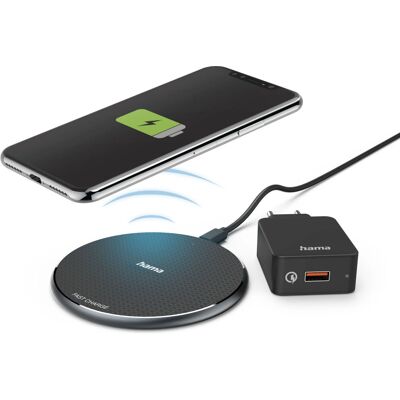 Hama QI-FC10 Wireless Charger - Schnelles 10W Laden - Schwarz Hama QI-FC10 Wireless Charger - Schnelles 10W Laden - Schwarz