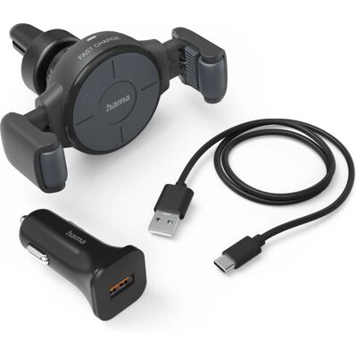 Hama FC10 Flex-Set Smartphone Auto Halterung - Kabelloses Laden Hama FC10 Flex-Set Smartphone Auto Halterung - Kabelloses Laden