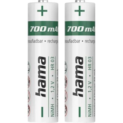 Hama 00223525 Wiederaufladbare AAA Nickel-Metallhydrid Batterie Hama 00223525 Wiederaufladbare AAA Nickel-Metallhydrid Batterie