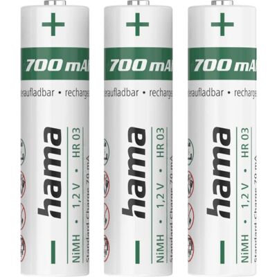 Hama 00223526 Wiederaufladbare AAA NiMH Batterie - Haushaltsbatterie Hama 00223526 Wiederaufladbare AAA NiMH Batterie - Haushaltsbatterie
