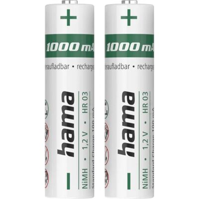 Hama 00223524 Wiederaufladbare AAA NiMH Batterie - Batterie Hama 00223524 Wiederaufladbare AAA NiMH Batterie - Batterie
