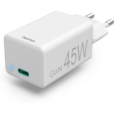 Carregador Rápido GaN Branco Hama - Carregador para Dispositivo Móvel Carregador Rápido GaN Branco Hama - Carregador para Dispositivo Móvel