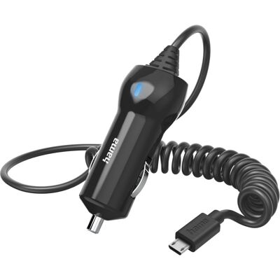 Hama 00201608 Svart mikro-USB billaddare - Mobiltelefon laddare Hama 00201608 Svart mikro-USB billaddare - Mobiltelefon laddare
