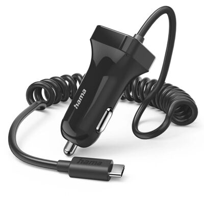 Hama 00201609 Kompakti autolaturi - USB-C 12W Musta Hama 00201609 Kompakti autolaturi - USB-C 12W Musta