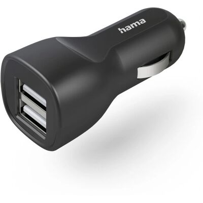 Hama 00201636 Autoladegerät - 2 USB, 12W, Schwarz Hama 00201636 Autoladegerät - 2 USB, 12W, Schwarz