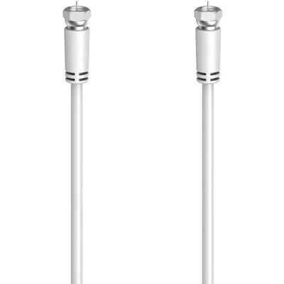 Hama 00305060 câble coaxial - 3m F-type Blanc - Publicité Hama 00305060 câble coaxial - 3m F-type Blanc - Publicité