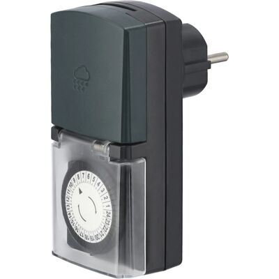 Hama Temporizador Mecánico Externo - 30 Min, IP44, Negro/Verde Hama Temporizador Mecánico Externo - 30 Min, IP44, Negro/Verde