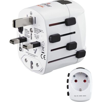 Hama World Travel Pro Power Plug Adapter - Universell reseladdare Hama World Travel Pro Power Plug Adapter - Universell reseladdare