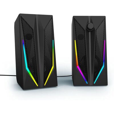 Hama Blast-R 200 Gaming Højttalere - Stereo, RGB, Kablet Hama Blast-R 200 Gaming Højttalere - Stereo, RGB, Kablet