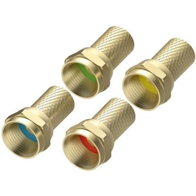 Hama 00305160 Connecteur coaxial F-type - Connecteur coaxial - Publicité Hama 00305160 Connecteur coaxial F-type - Connecteur coaxial - Publicité
