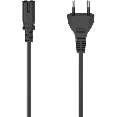 Hama Cordon d'Alimentation - 2.5m Noir - Câble pour Petits Appareils - Publicité Hama Cordon d'Alimentation - 2.5m Noir - Câble pour Petits Appareils - Publicité