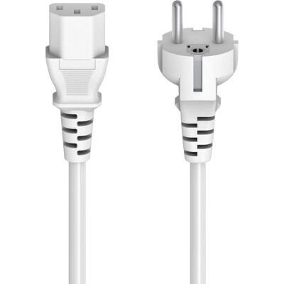 Hama 00223291 Kabel zasilający - 5m, 3-pin, Biały Hama 00223291 Kabel zasilający - 5m, 3-pin, Biały