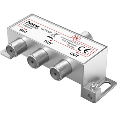 Hama 00205350 Kabelverteiler - Silber - TV Signalverteiler Hama 00205350 Kabelverteiler - Silber - TV Signalverteiler
