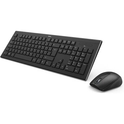Ensemble clavier-souris sans fil Hama Cortino, noir, ukrainien - Publicité Ensemble clavier-souris sans fil Hama Cortino, noir, ukrainien - Publicité