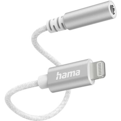 Hama 00139510 Lightning auf 3,5-mm-Klinke Adapter, Weiß Hama 00139510 Lightning auf 3,5-mm-Klinke Adapter, Weiß