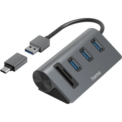 Hama 00200140 Podstacja laptopa - USB 3.2 Gen 1, Antracyt i Czarny Hama 00200140 Podstacja laptopa - USB 3.2 Gen 1, Antracyt i Czarny