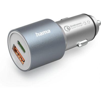 Hama 00125127 Metalen Autolader - Snelladen voor Smartphone & Tablet Hama 00125127 Metalen Autolader - Snelladen voor Smartphone & Tablet