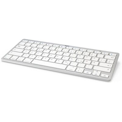 Hama X510 Bluetooth-Tastatur - QWERTZ, Silber & Weiß Hama X510 Bluetooth-Tastatur - QWERTZ, Silber & Weiß