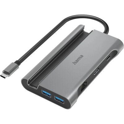 Hama Connect2Mobile V2 USB-C Hub - 7 Ports, 4K, Ethernet Hama Connect2Mobile V2 USB-C Hub - 7 Ports, 4K, Ethernet