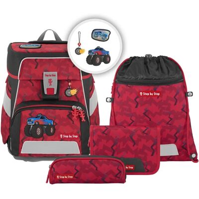 Ensemble de sac à dos scolaire Step by Step Space 5 pièces - Rouge - Publicité Ensemble de sac à dos scolaire Step by Step Space 5 pièces - Rouge - Publicité
