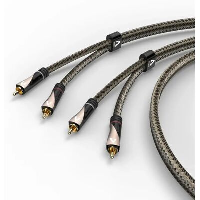 Câble audio Avinity 107623 - 0,5m RCA - Marron - Publicité Câble audio Avinity 107623 - 0,5m RCA - Marron - Publicité