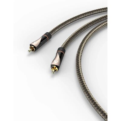 Câble audio Avinity 107627 - 1m, RCA, Marron Câble audio Avinity 107627 - 1m, RCA, Marron