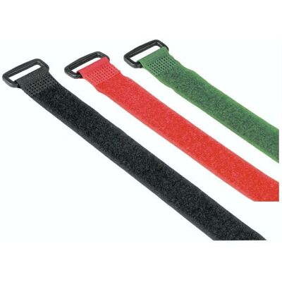 Hama 00221006 Kabelbinder - Haken & Schlaufe Nylon Schwarz, Grün, Rot Hama 00221006 Kabelbinder - Haken & Schlaufe Nylon Schwarz, Grün, Rot