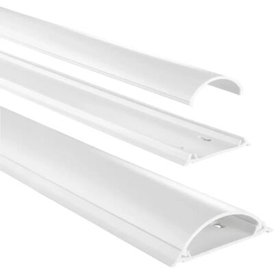 Hama Kabelorganisator - Modell 00220984 - Weiß PVC Kabelkanal Hama Kabelorganisator - Modell 00220984 - Weiß PVC Kabelkanal