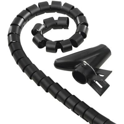 Hama Elastyczna spiralna osłona kabla, uniwersalna, 30 mm, 1,5 m, czarna Hama Elastyczna spiralna osłona kabla, uniwersalna, 30 mm, 1,5 m, czarna