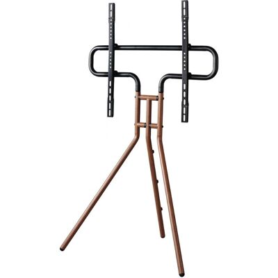 Soporte de TV Diseño Caballete Hama - 190.5cm - Negro y Nogal Soporte de TV Diseño Caballete Hama - 190.5cm - Negro y Nogal