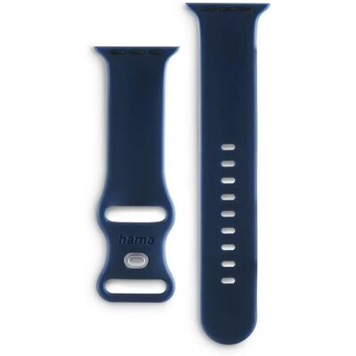 Hama Blau Silikon Armband für Apple Watch - Sportlich & Elegant Hama Blau Silikon Armband für Apple Watch - Sportlich & Elegant