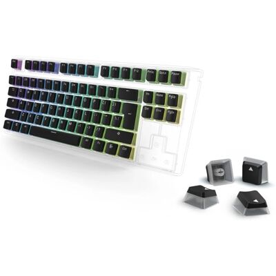 Zestaw klawiszy Doubleshot PBT - US/UK, Przezroczysty, Gaming Zestaw klawiszy Doubleshot PBT - US/UK, Przezroczysty, Gaming
