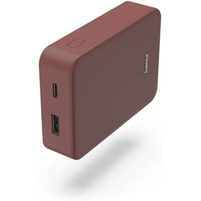 Hama Color 10 Powerbank 10000mAh USB-C+USB-A Punainen Hama Color 10 Powerbank 10000mAh USB-C+USB-A Punainen