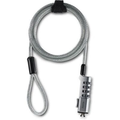 Hama Nano kabellås Rustfrit stål 1,8 m - Laptoplås Hama Nano kabellås Rustfrit stål 1,8 m - Laptoplås