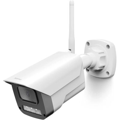 Hama 00176653 Security Camera - Outdoor 1080p Wi-Fi Bullet IP Camera - White Hama 00176653 Security Camera - Outdoor 1080p Wi-Fi Bullet IP Camera - White