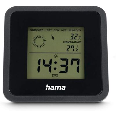 Hama Borneo - Digitális időjárás állomás - Beltéri, Fekete Hama Borneo - Digitális időjárás állomás - Beltéri, Fekete