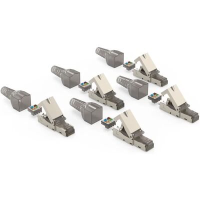 Hama 00200793 Drahtverbinder - RJ45, Grau, CAT-6a Hama 00200793 Drahtverbinder - RJ45, Grau, CAT-6a