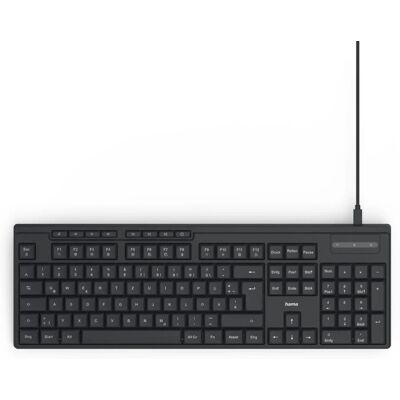Hama CK-200 Klawiatura - USB przewodowa, pełny rozkład, ciche klawisze Hama CK-200 Klawiatura - USB przewodowa, pełny rozkład, ciche klawisze