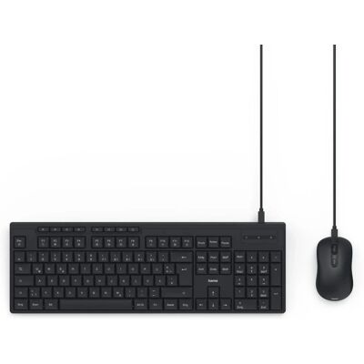 Hama CKM-200 Tastatur-Maus-Set - Schwarz - Büro Zubehör Hama CKM-200 Tastatur-Maus-Set - Schwarz - Büro Zubehör