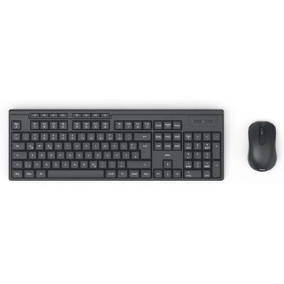 Hama WKM-200 Funk Tastatur, Maus-Set Schwarz Hama WKM-200 Funk Tastatur, Maus-Set Schwarz