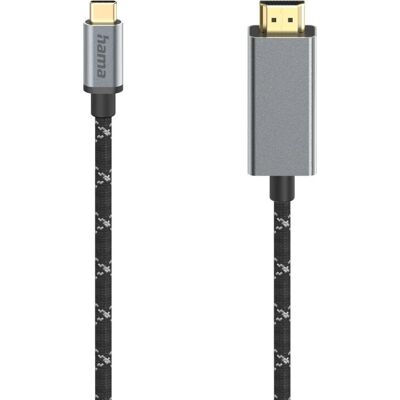 Hama HDMI-kabel - 1,5m - Understøtter 8K - Type A & USB-C Hama HDMI-kabel - 1,5m - Understøtter 8K - Type A & USB-C
