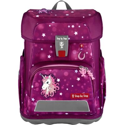 Sac à Dos Scolaire Rose Step by Step - Léger, Réglable & Écologique - Type d'École - Publicité Sac à Dos Scolaire Rose Step by Step - Léger, Réglable & Écologique - Type d'École - Publicité