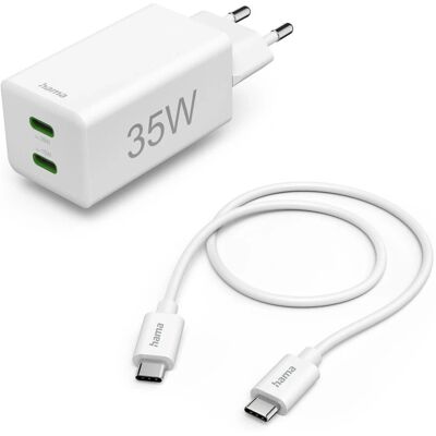 Hama 00125116 Gyors Töltő - Kétszeres USB-C Power Bank okostelefon & tablet Hama 00125116 Gyors Töltő - Kétszeres USB-C Power Bank okostelefon & tablet
