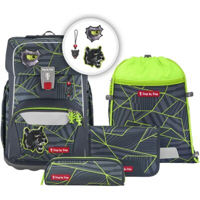 Step by Step GIANT Schulranzen Set - Dark Cat Step by Step GIANT Schulranzen Set - Dark Cat
